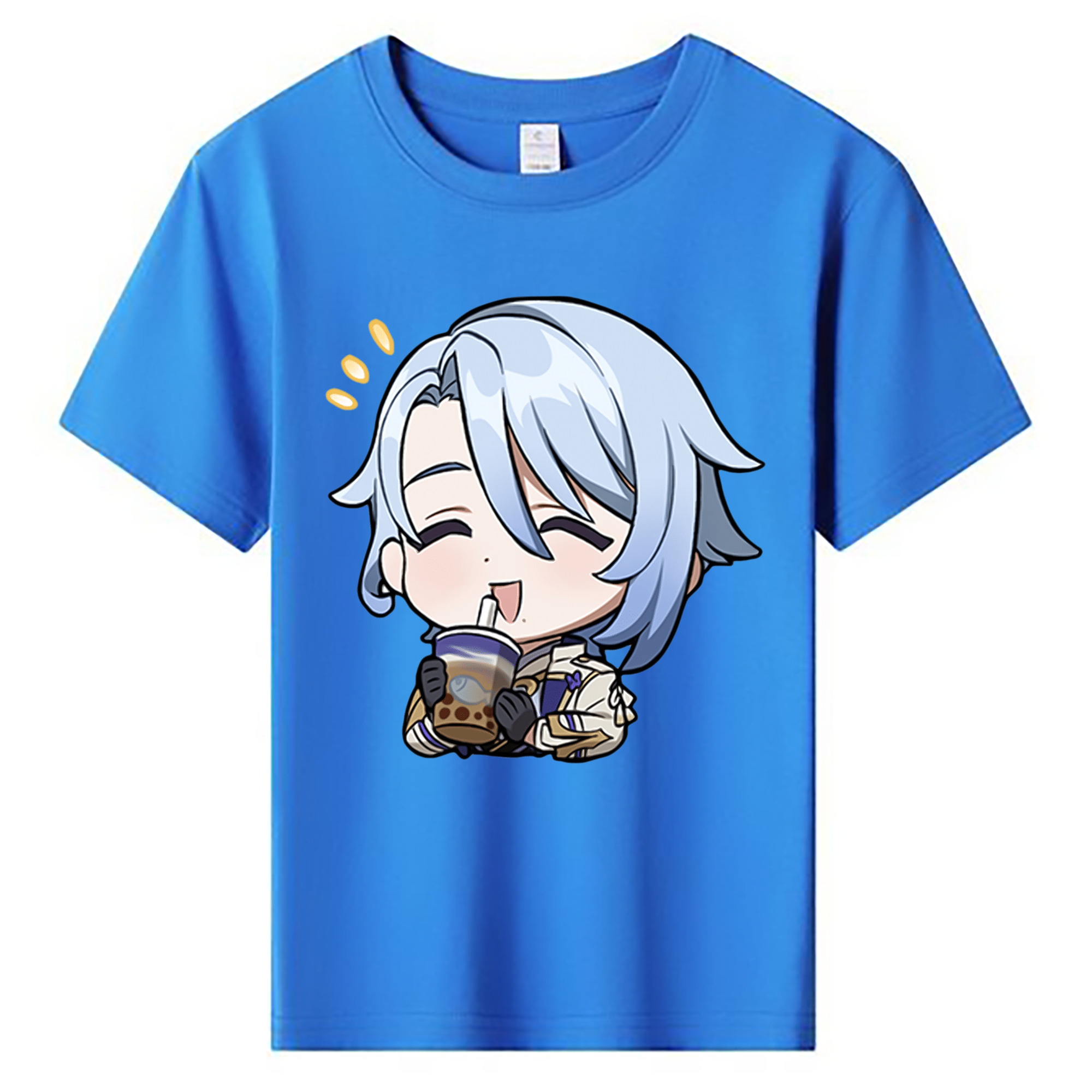 げんし神 神里綾人 かみさとあやと genshin Kamisato Ayato 綿100％キッズTシャツ（フロントプリント）